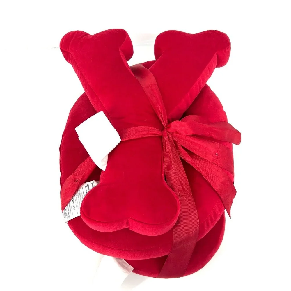 JOY Decorative Throw Pillows Set of 3 – Red & Gold Holiday Christmas Couch Décor